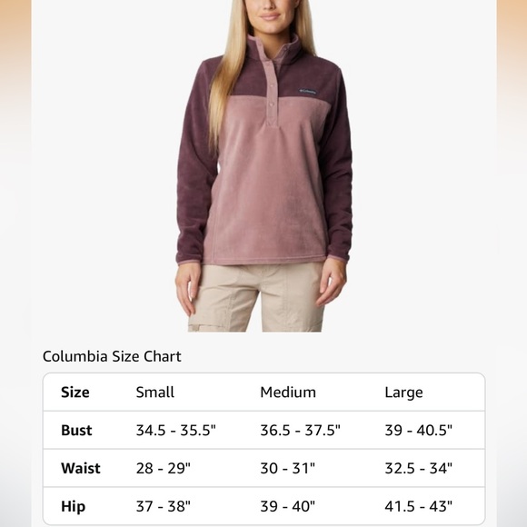 Columbia Benton Springs Fleece 1/2 Snap Pullover New - Picture 6 of 6